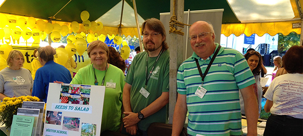 Volunteers during fair